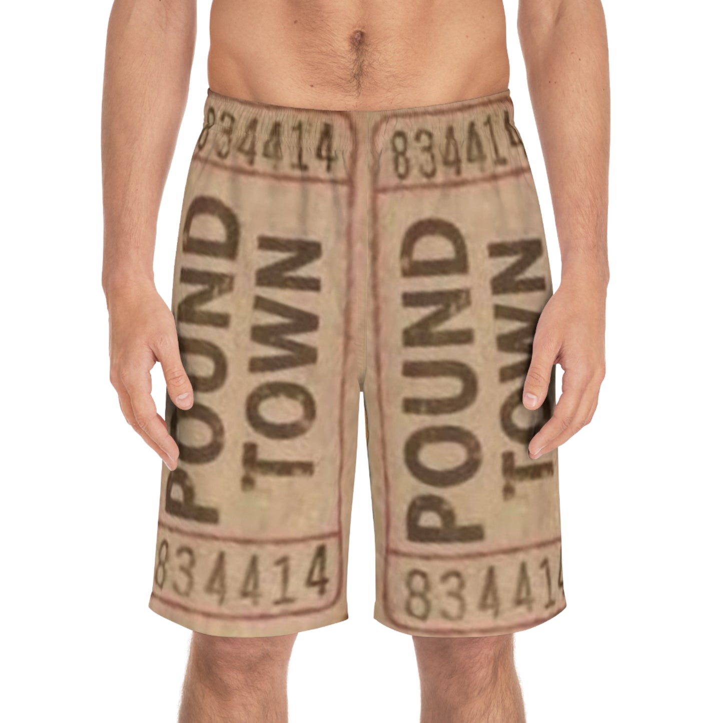 BADLANDS MAFIA-Pound Town Board Shorts (AOP)